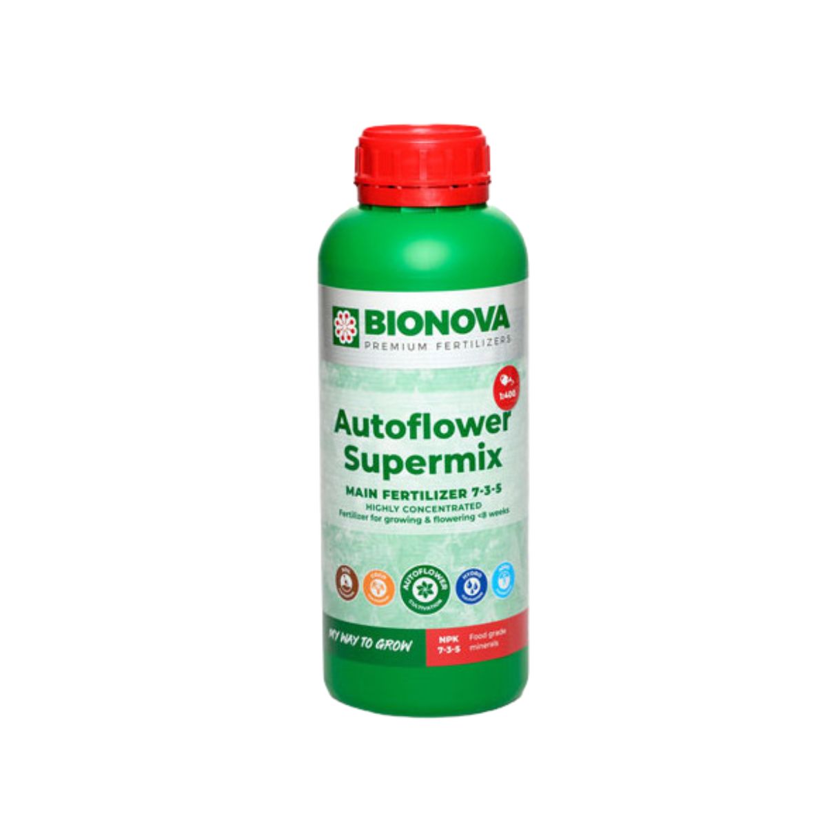 Engrais pour plantes autofloraison Bionova Autoflower Supermix 1 litre