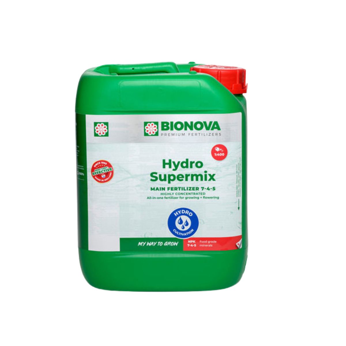 Bionova Hydro Supermix 1 litre, un engrais pour la culture  hydroponique