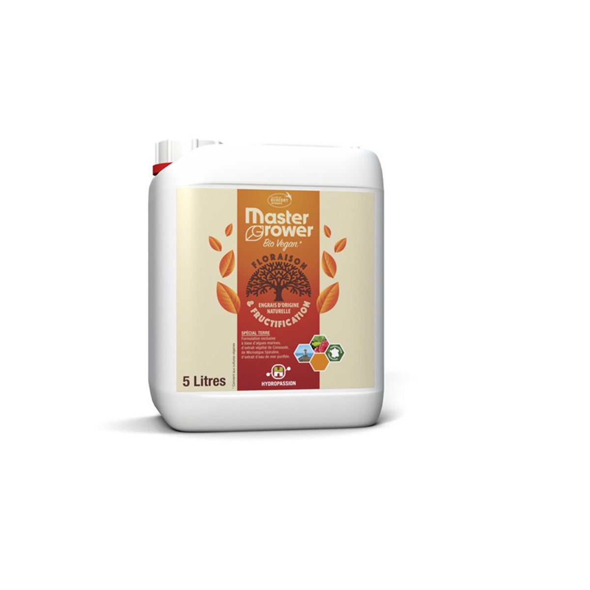 Engrais de floraison Hydropassion Master Grower Bio Vegan 5 litres